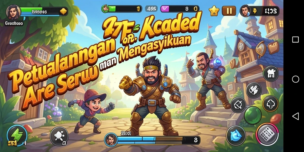 Tampilan gameplay 47F yang menampilkan aksi seru di level menantang.