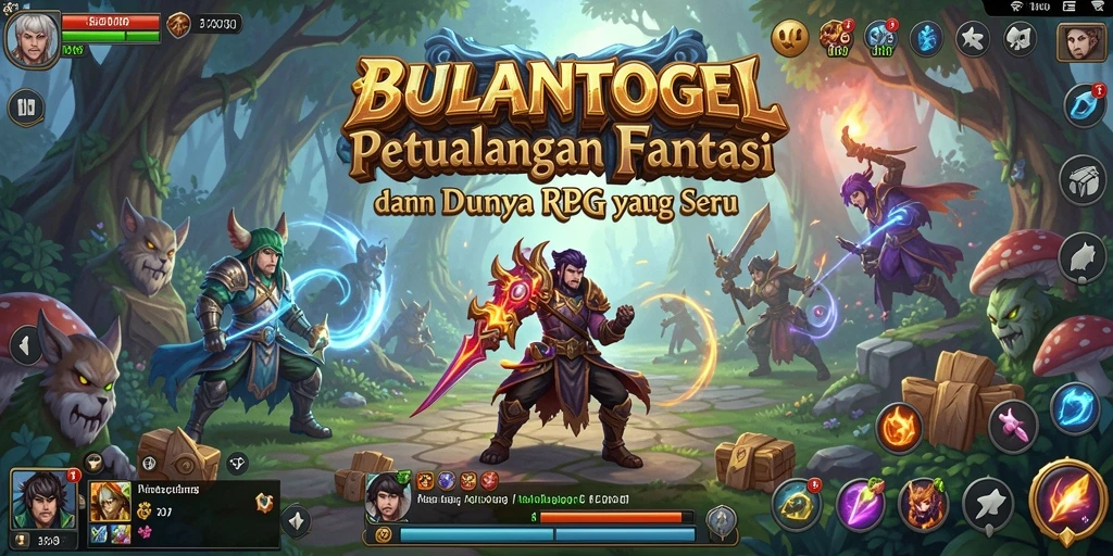 Tangkapan layar menunjukkan aksi seru gameplay RPG BULANTOGEL.