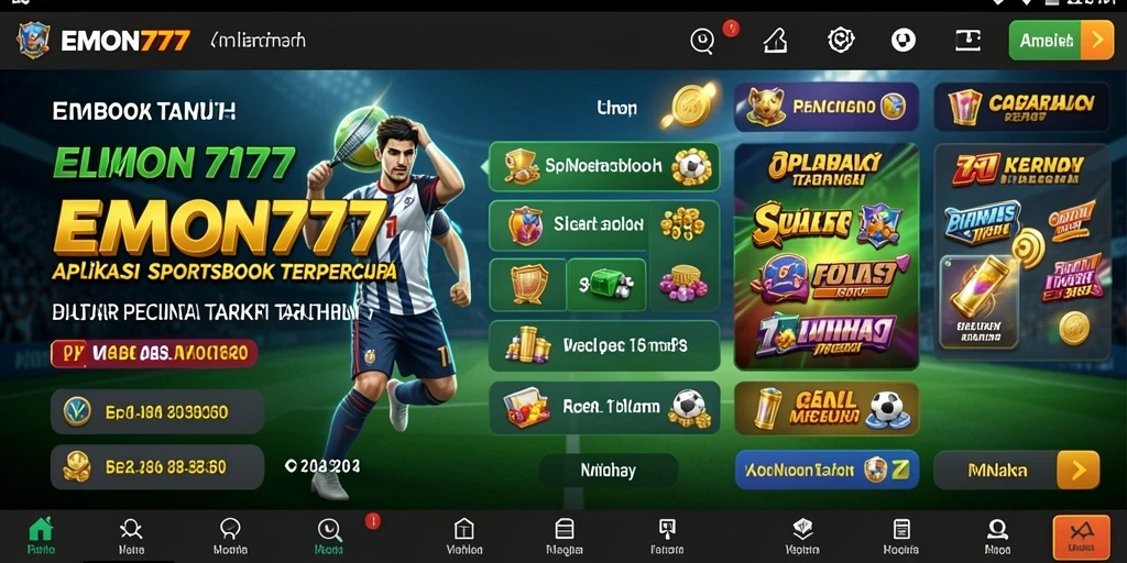 Tampilan menarik dari gameplay Sportsbook EMON777.