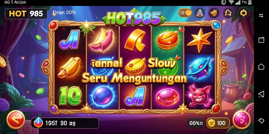 Tampilan gameplay HOT985 yang menarik dan memukau