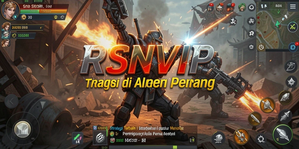 Screenshot RSNVIP menampilkan pertempuran strategis yang intens dan mendebarkan.
