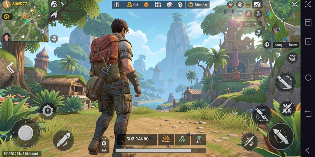 Gameplay Open World SAND77 yang memukau dan imersif.