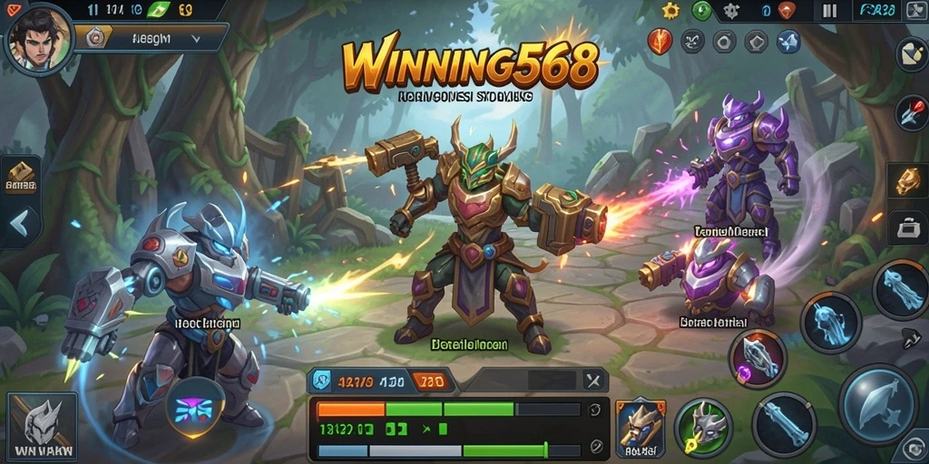 Tampilan gameplay <strong>WINNING568</strong> yang memukau dalam genre SLG.